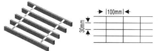 30-mm-Stahlstabgitter