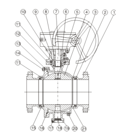 flanged ball valve2